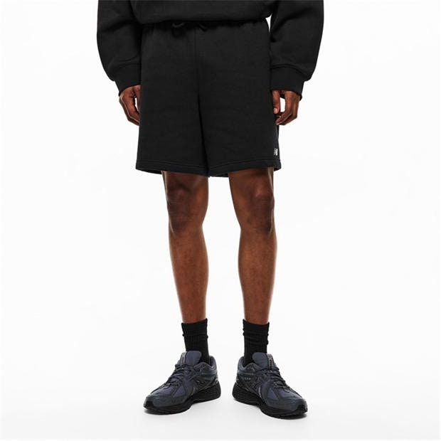 Black - New Balance - Men's Fleece Jogger Shorts