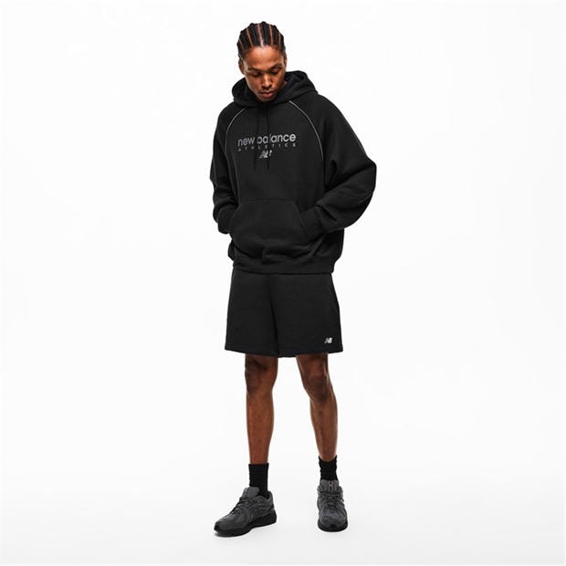 Black - New Balance - Men's Fleece Jogger Shorts
