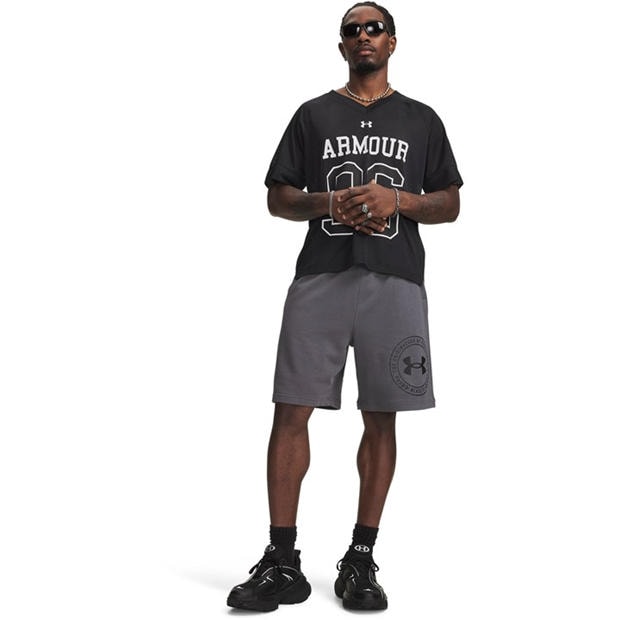 Grey/Black - Under Armour - Men's Fleece Jogger Shorts