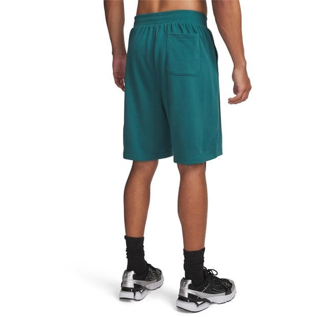 Green/Black - Under Armour - Men's Fleece Jogger Shorts