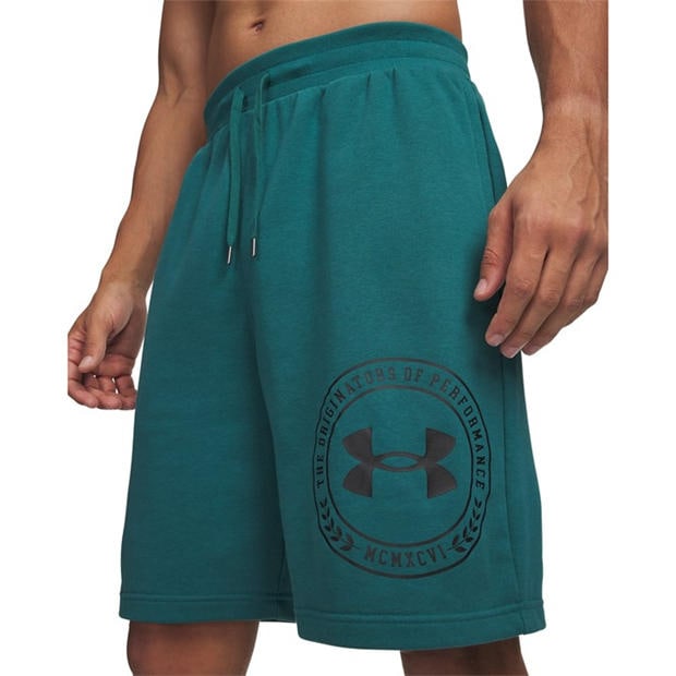 Green/Black - Under Armour - Men's Fleece Jogger Shorts