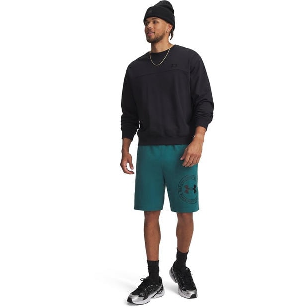Green/Black - Under Armour - Men's Fleece Jogger Shorts