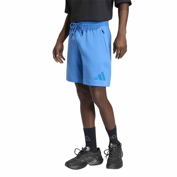 Ray Blue - adidas - Men's Z.N.E. Fleece Jogger Shorts