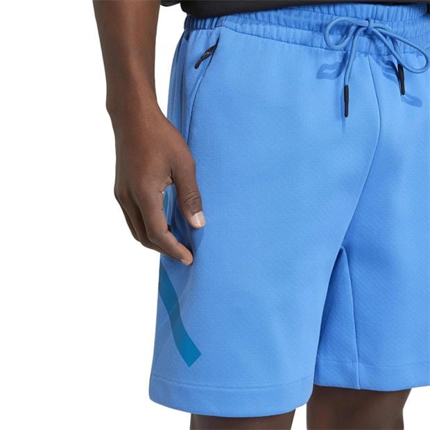 Ray Blue - adidas - Men's Z.N.E. Fleece Jogger Shorts