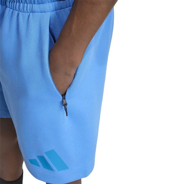 Ray Blue - adidas - Men's Z.N.E. Fleece Jogger Shorts