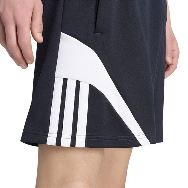 Navy/Red - adidas - Men's Fleece Jogger Shorts