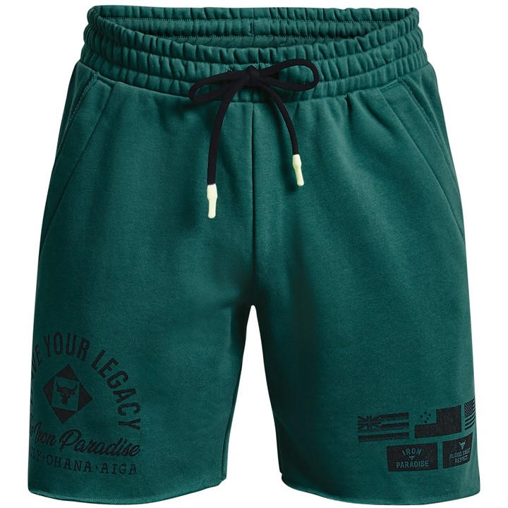 Under Armour Men' Green Rck Heavyweight Performance Gym Shorts in Size S, Sports Direct