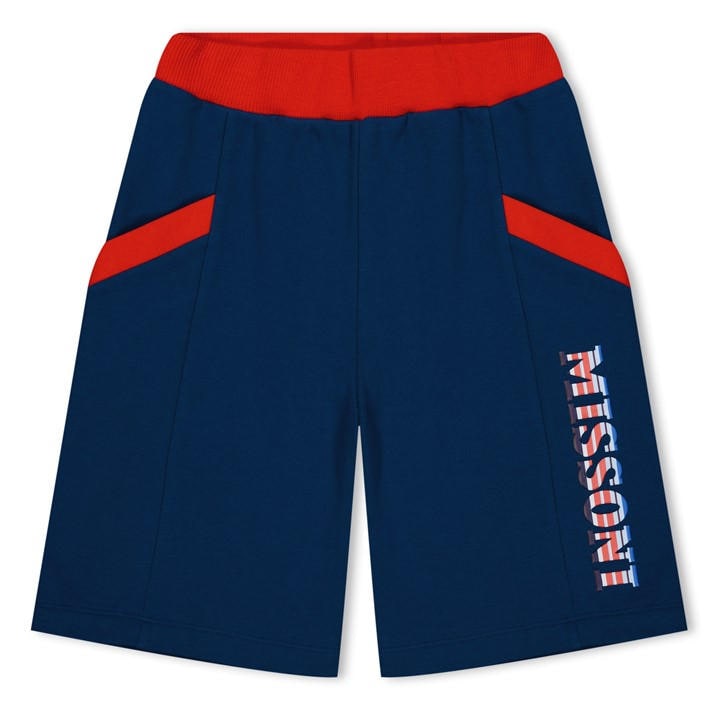 Missoni Boys Blue Kids' Fleece Relaxed Fit Jogger Shorts in Size 14 - 16 Years, Sports Direct