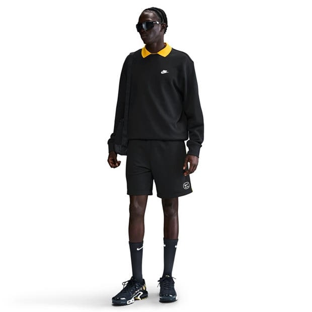 Black - Nike - M Nsw Sw Air Short Ft Jogger Mens