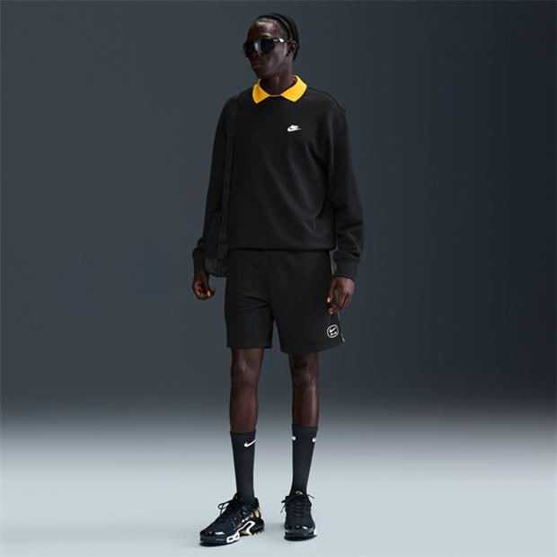 Black - Nike - M Nsw Sw Air Short Ft Jogger Mens