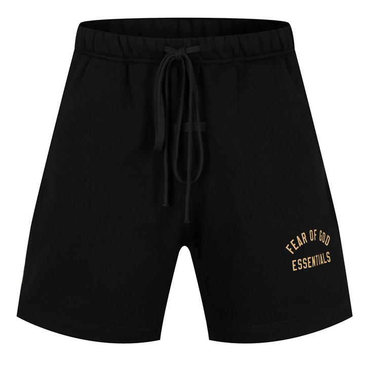 Fear Of God Essentials Men's Black Cotton Logo Shorts in Size XL, Sports Direct
