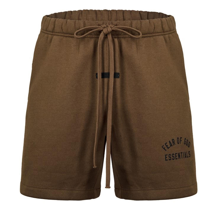 Fear Of God Essentials Men's Green Cotton Logo Shorts in Size 2XS, Sports Direct