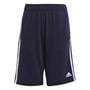 Legend Ink/Wht - adidas - Essentials 3-Stripes Knit Shorts Juniors
