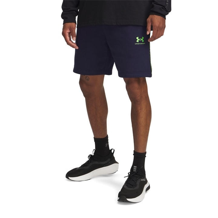 Under Armour Men' Blue Fleece Jogger Shorts in Size S, Sports Direct