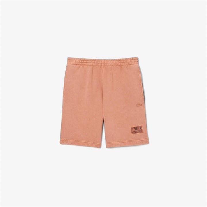 Lacoste Men's Pink Fleece Jogger Shorts in Size XL, Sports Direct
