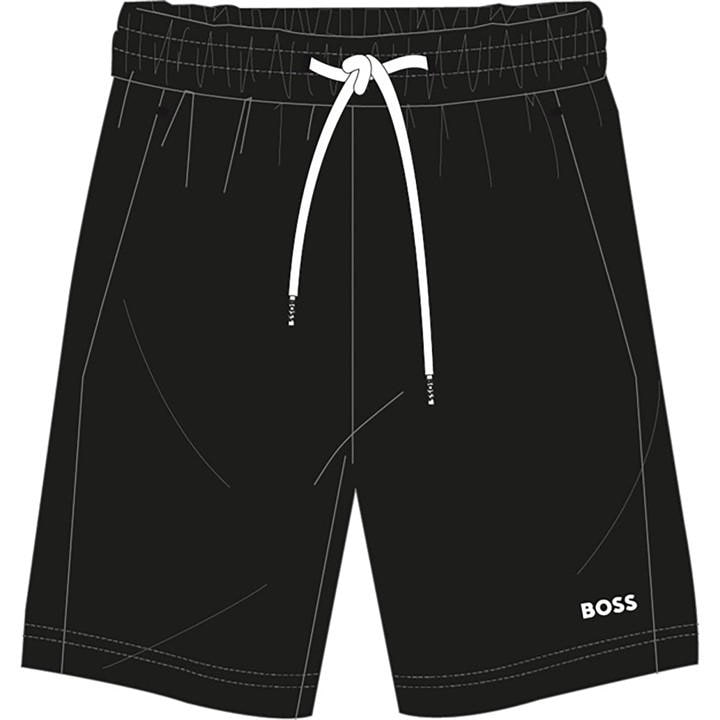 Boss Boys Black Kids' Logo Fleece Jogger Shorts in Size 3 - 4 Years, Sports Direct