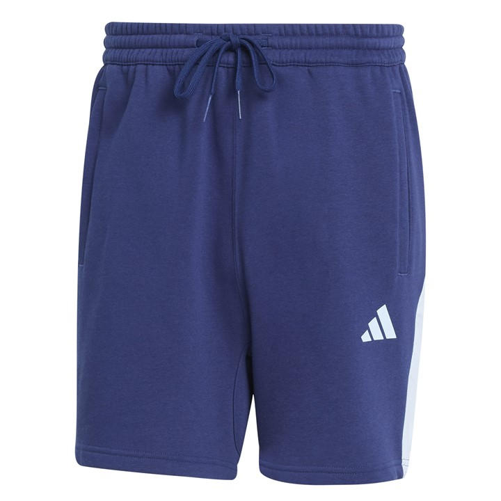 Adidas Men' Blue Seasonal Essentials Colorblock Shorts in Size S, Sports Direct