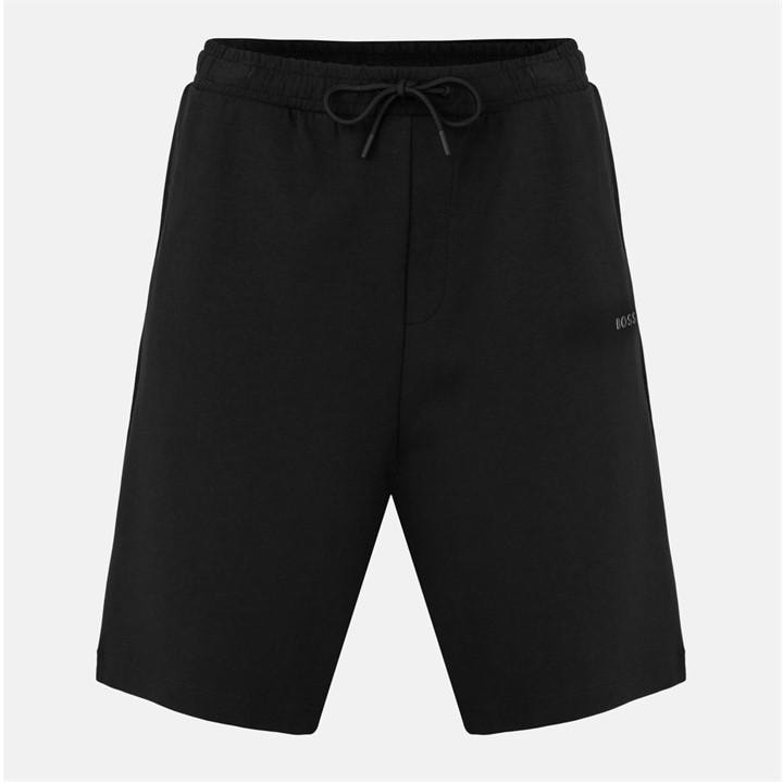 Boss Men' Black Hbg Headlo Fleece Shorts in Size S, Sports Direct