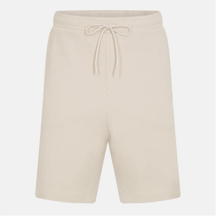 Boss Men' Beige Hbg Headlo Fleece Shorts in Size S, Sports Direct