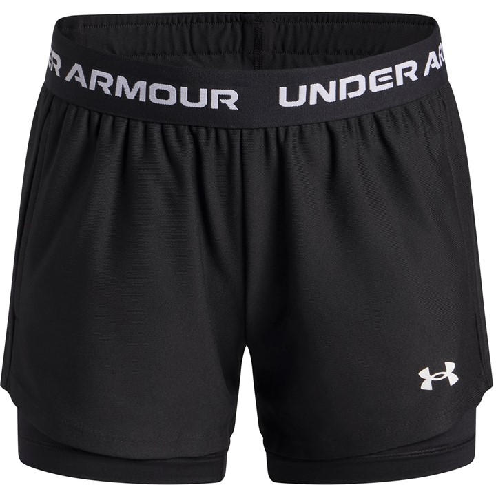 Under Armour Girls Black Tech Performance Gym Shorts