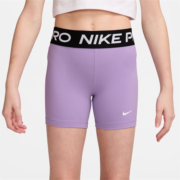 Violet Star/Blk - Nike - Pro Shorts Junior Girls