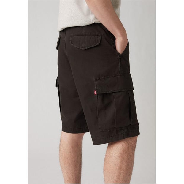 Black - Levis - Mens Carrier Meteorite Cargo Shorts