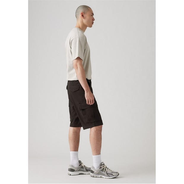 Black - Levis - Mens Carrier Meteorite Cargo Shorts