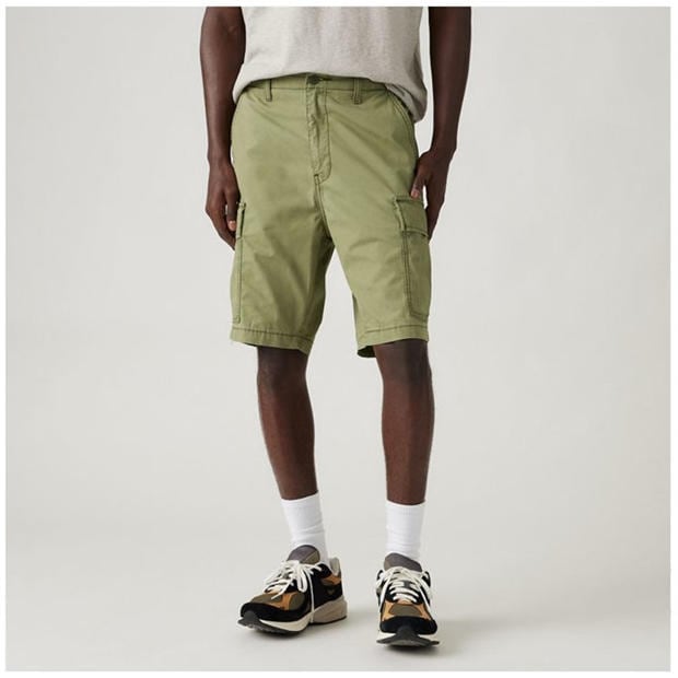 Green - Levis - Mens Carrier Meteorite Cargo Shorts
