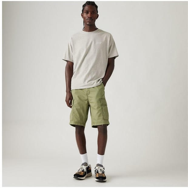 Green - Levis - Mens Carrier Meteorite Cargo Shorts
