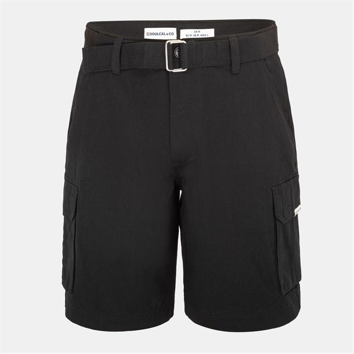 Soulcal Men's Black Washed Shorts - S - Image 3