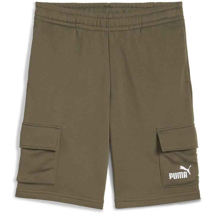 Puma Boys Green Kids' Fleece Jogger Shorts in Size 9 - 10 Years, Sports Direct
