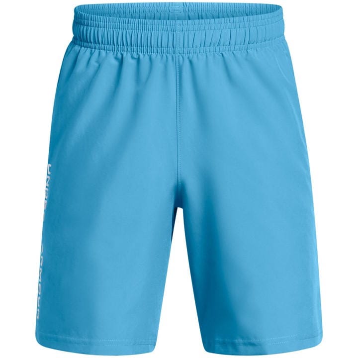 Under Armour Boys Blue Ua Tech™ Woven Wordmark Shorts ' in Size 7 - 8 Years, Sports Direct