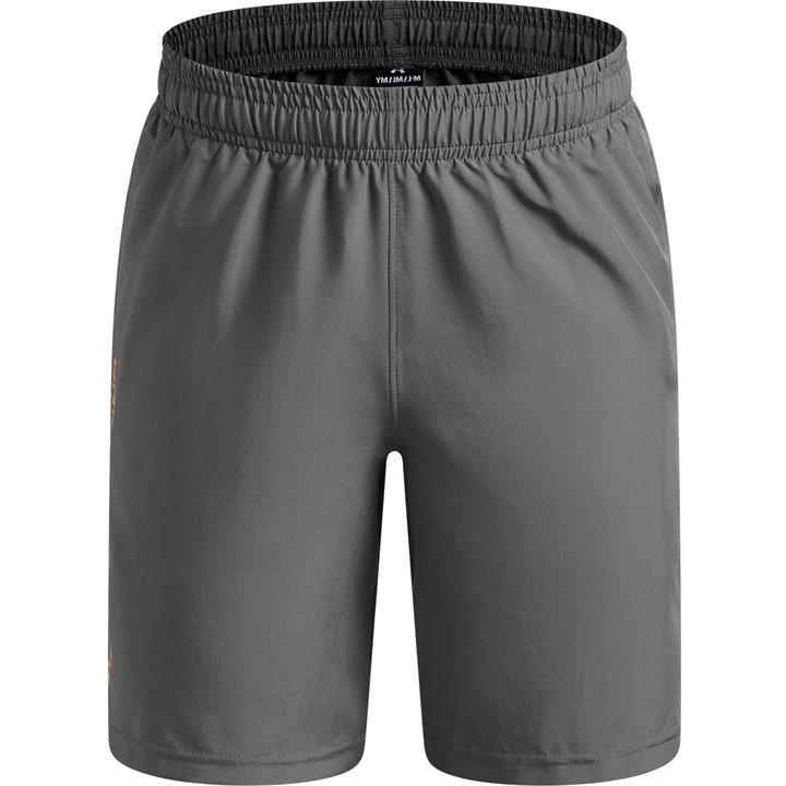 Under Armour Boys Grey Ua Tech™ Woven Wordmark Shorts ' in Size 9 - 10 Years, Sports Direct