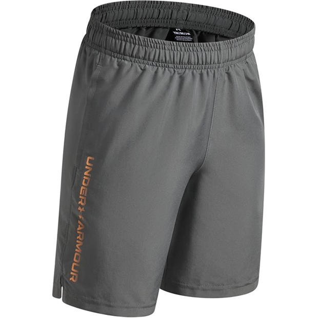 Grey/Orange - Under Armour - UA Tech™ Woven Wordmark Shorts Boys