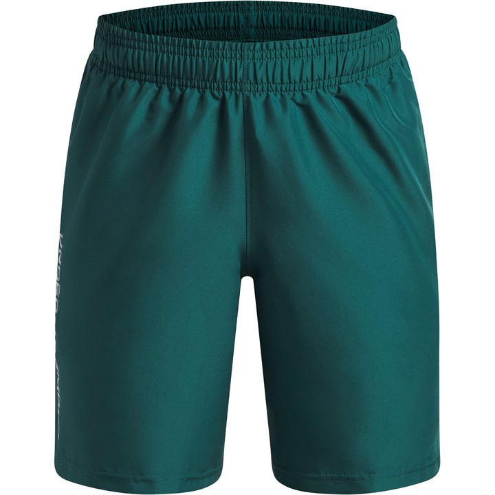 Under Armour Boys Green Ua Tech™ Woven Wordmark Shorts ' in Size 11 - 12 Years, Sports Direct