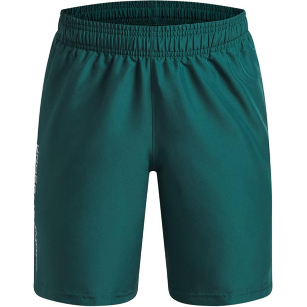 Green/White - Under Armour - UA Tech™ Woven Wordmark Shorts Boys