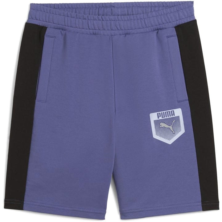Puma  Kids Blue ' Fleece Jogger Shorts in Size 13 - 14 Years, Sports Direct