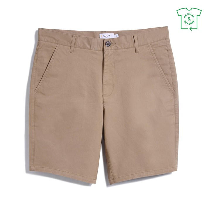 Farah Men's Brown Hawk Twill Chino Shorts in Size 28 R, Sports Direct