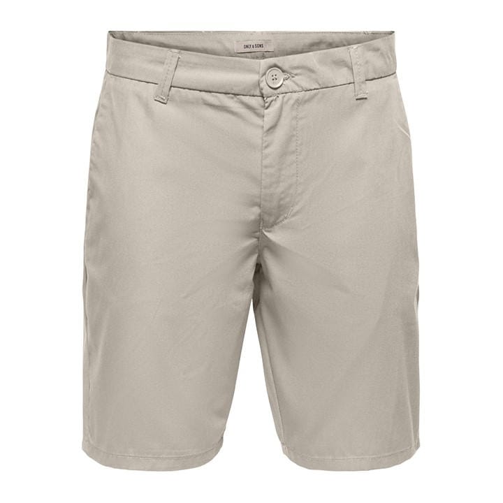 Only And Sons Men' Cream Chino Shorts in Size S, Sports Direct