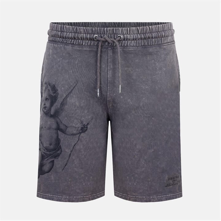 Firetrap Men's Grey Cherub Fleece Jogger Shorts in Size 2XL, Sports Direct