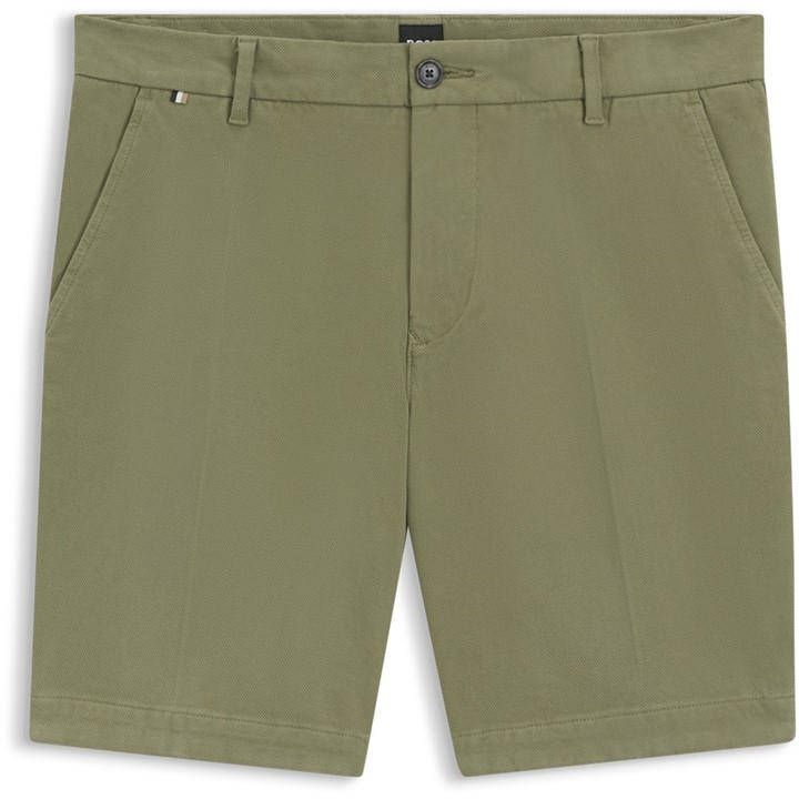 Boss Men' Green H-Slice Chino Shorts in Size S, Sports Direct
