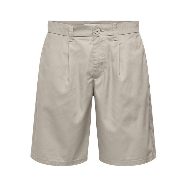 Only And Sons Men' Cream Chino Shorts in Size S, Sports Direct