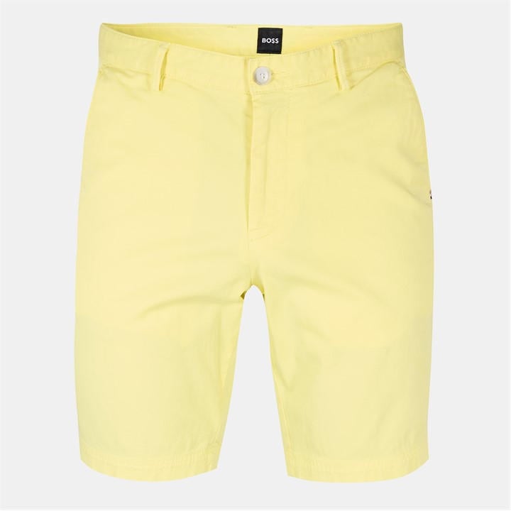 Boss Men's Yellow Slice Chino Shorts in Size 38 R, Sports Direct