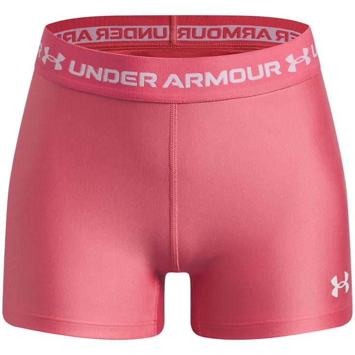 Under Armour Girls Pink Kids Heatgear® Performance Gym Shorts in Size 13 - 14 Years, Sports Direct