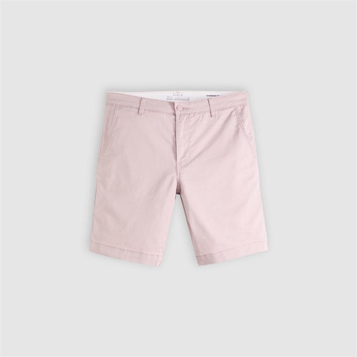 Levis Men's Pink Kano Blue Chino Shorts in Size 34 R, Sports Direct