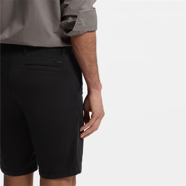 Black 001 - Boss - Mens BOSS ORANGE Chino Slim Shorts