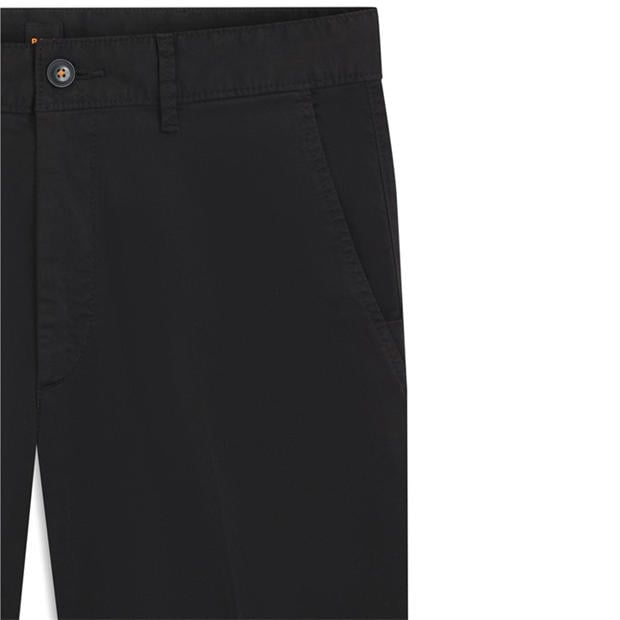 Black 001 - Boss - Mens BOSS ORANGE Chino Slim Shorts
