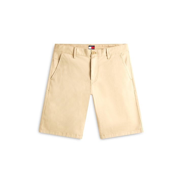 Tommy Jeans Men' Beige Chino Shorts in Size S, Sports Direct