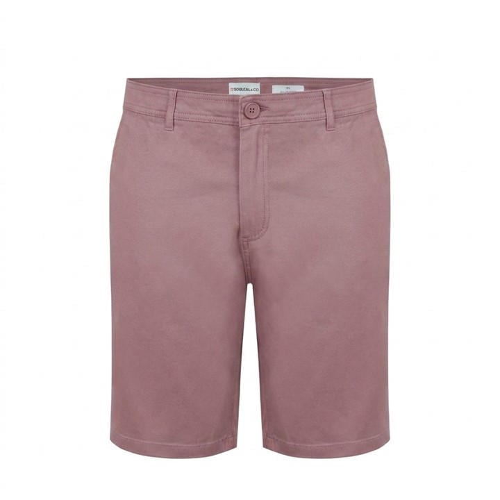 Soulcal Men' Pink Chino Short in Size S, Sports Direct