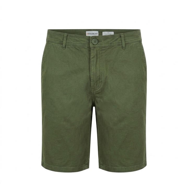 Soulcal Men's Green Chino Short in Size M, Sports Direct